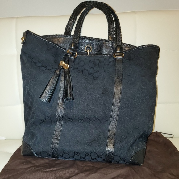 Authentic Gucci canvas large tote bag - Picture 2 of 8